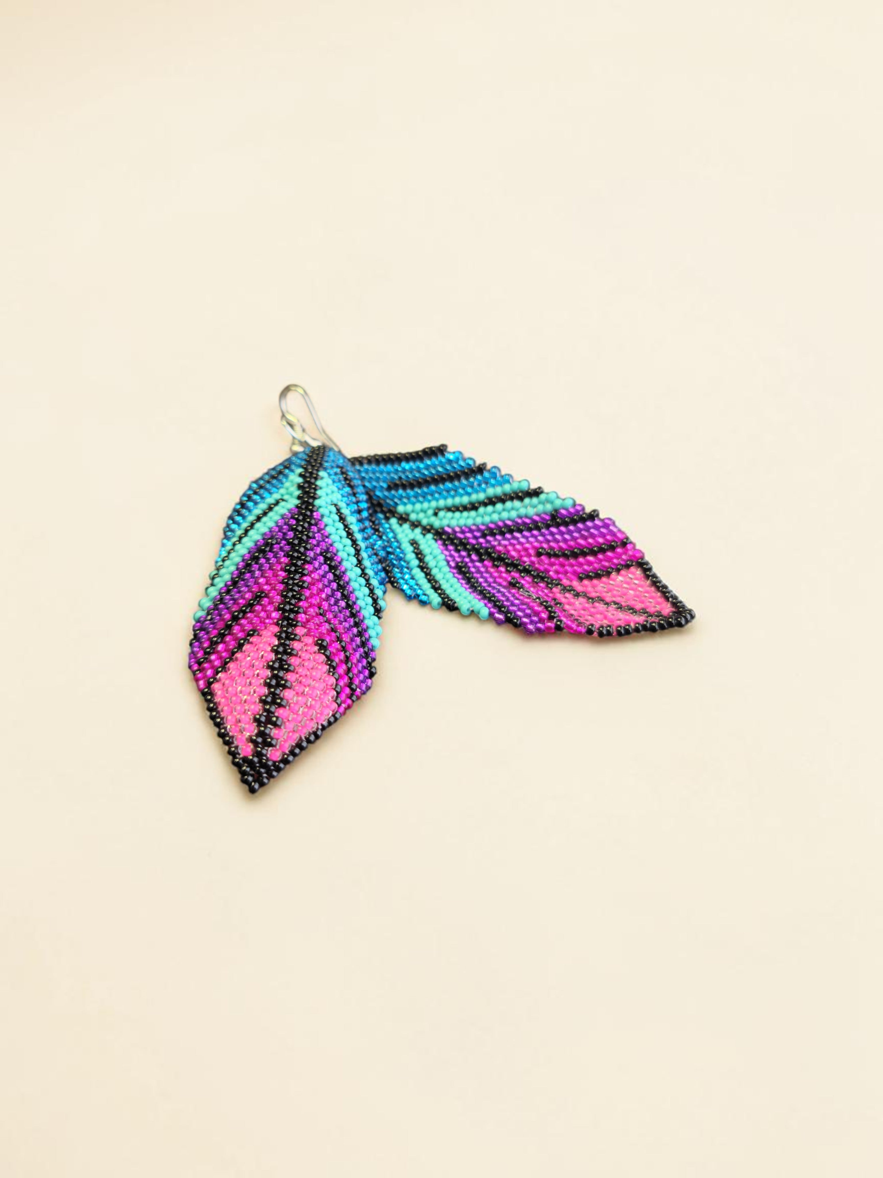 Beaded Earirng Aurora Sky