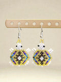 Beaded Turtle Earrings