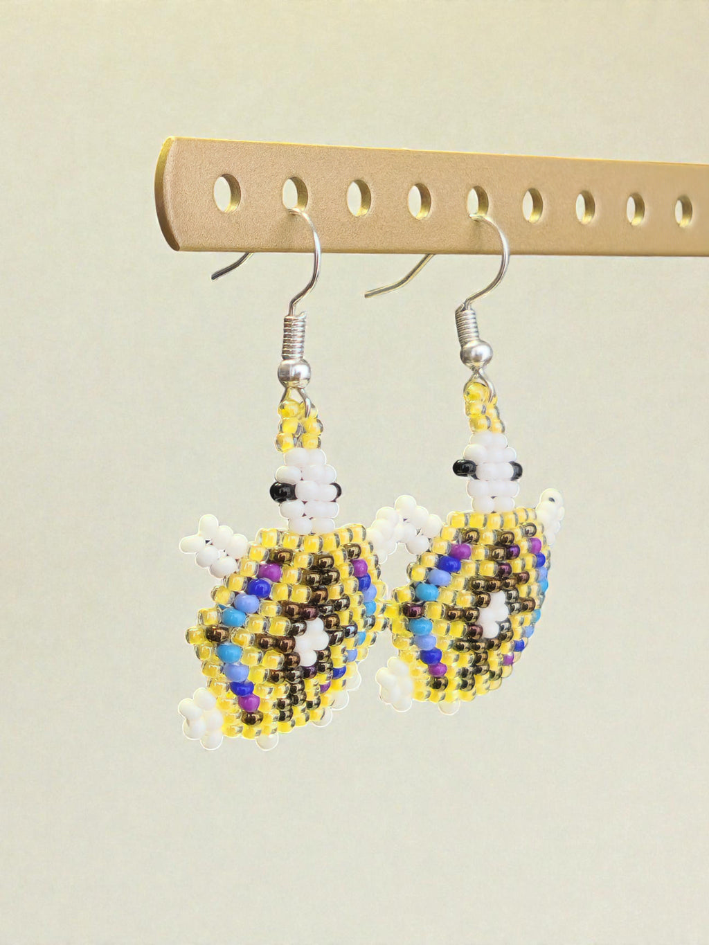 Beaded Turtle Earrings